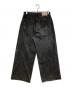 LIDnM (リドム) CRACK WASHED BAGGY DENIM PANTS ブラック サイズ:L：7000円