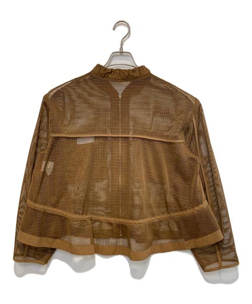 Adam et Rope（アダム エ ロペ）Adam et Rope (アダム エ ロペ) ドロストメッシュシャツ ブラウン サイズ:Freeの古着・服飾アイテム