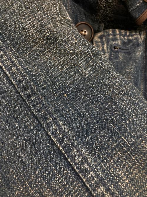 BLUE BLUE（ブルーブルー）BLUE BLUE (ブルーブルー) デニムデッキジャケット インディゴ サイズ:1の古着・服飾アイテム