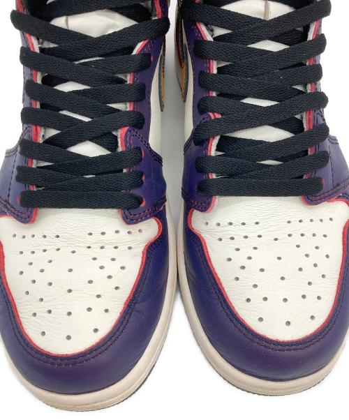 NIKE（ナイキ）NIKE (ナイキ) AIR JORDAN 1 RETRO HIGH OG DEFIANT パープル×ホワイト サイズ:US8.5の古着・服飾アイテム