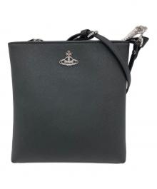 Vivienne Westwood（ヴィヴィアンウエストウッド）の古着「オーブロゴショルダーバッグ」｜ブラック