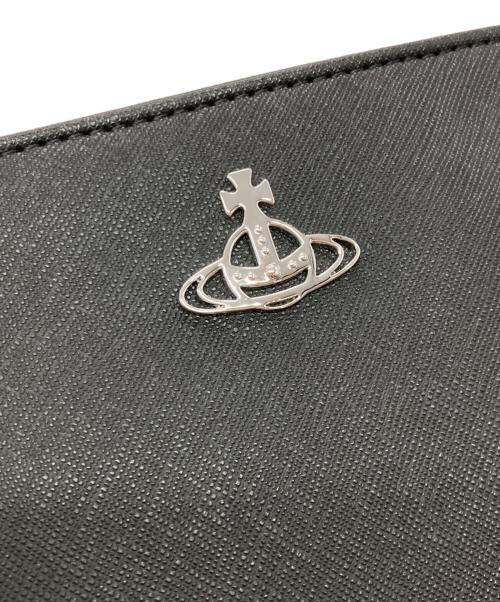 Vivienne Westwood（ヴィヴィアンウエストウッド）Vivienne Westwood (ヴィヴィアンウエストウッド) オーブロゴショルダーバッグ ブラックの古着・服飾アイテム