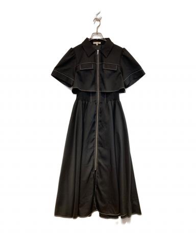 リエンダ バストフレアワンピース M ブラック 中古・古着通販】rienda (リエンダ) バストフレアワンピース ブラック