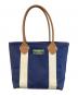 L.L.Bean（エルエルビーン）の古着「Classic Leather Handle Katahdin Boat and Tote」｜ネイビー×ホワイト