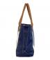 L.L.Bean (エルエルビーン) Classic Leather Handle Katahdin Boat and Tote ネイビー×ホワイト：7000円