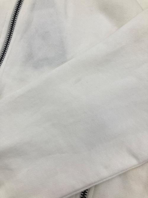 ARMANI EXCHANGE（アルマーニ エクスチェンジ）ARMANI EXCHANGE (アルマーニ エクスチェンジ) ロゴ刺繍フーディー ホワイト サイズ:Lの古着・服飾アイテム