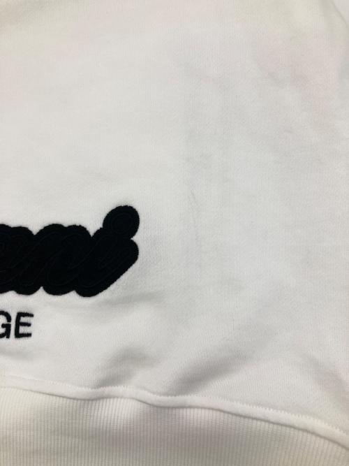ARMANI EXCHANGE（アルマーニ エクスチェンジ）ARMANI EXCHANGE (アルマーニ エクスチェンジ) ロゴ刺繍フーディー ホワイト サイズ:Lの古着・服飾アイテム