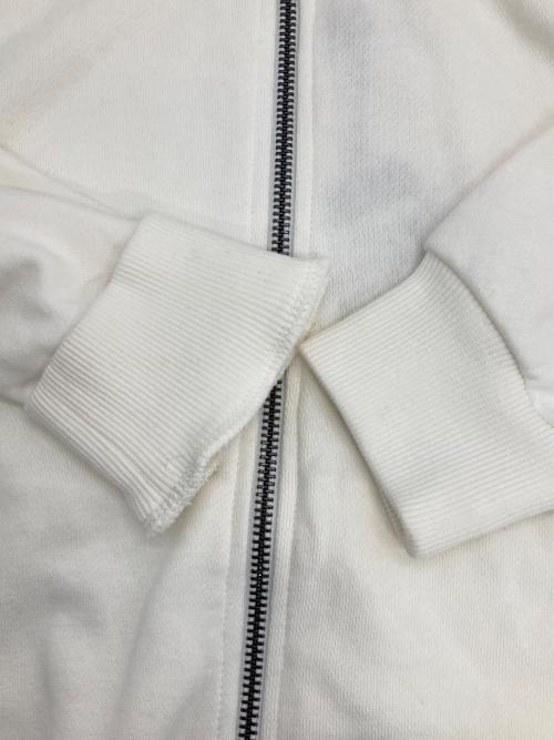 ARMANI EXCHANGE（アルマーニ エクスチェンジ）ARMANI EXCHANGE (アルマーニ エクスチェンジ) ロゴ刺繍フーディー ホワイト サイズ:Lの古着・服飾アイテム