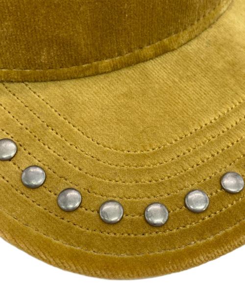 SUPREME（シュプリーム）SUPREME (シュプリーム) Studded Velvet Mesh Back 5-Panel イエローの古着・服飾アイテム