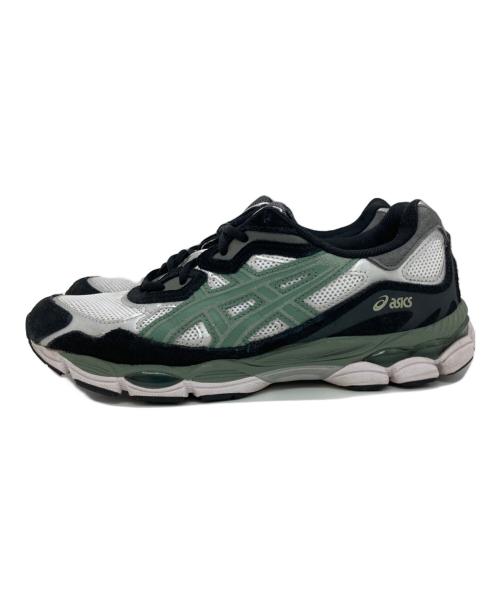 asics（アシックス）asics (アシックス) GEL-NYC グレー×グリーン サイズ:US8 1/2の古着・服飾アイテム
