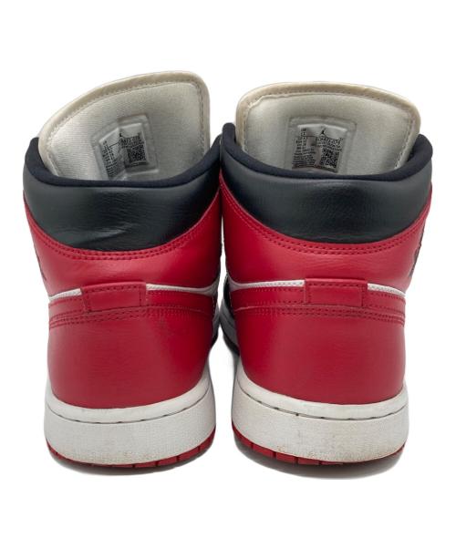 NIKE（ナイキ）NIKE (ナイキ) WMNS AIR JORDAN 1 MID レッド×ホワイト サイズ:US11の古着・服飾アイテム