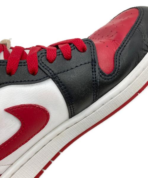 NIKE（ナイキ）NIKE (ナイキ) WMNS AIR JORDAN 1 MID レッド×ホワイト サイズ:US11の古着・服飾アイテム
