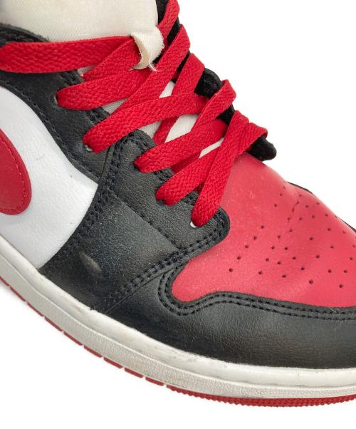 NIKE（ナイキ）NIKE (ナイキ) WMNS AIR JORDAN 1 MID レッド×ホワイト サイズ:US11の古着・服飾アイテム