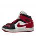 NIKE (ナイキ) WMNS AIR JORDAN 1 MID レッド×ホワイト サイズ:US11：8000円
