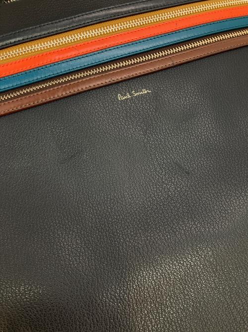 PAUL SMITH（ポールスミス）PAUL SMITH (ポールスミス) シグネチャージップストライプトートバッグ ネイビーの古着・服飾アイテム