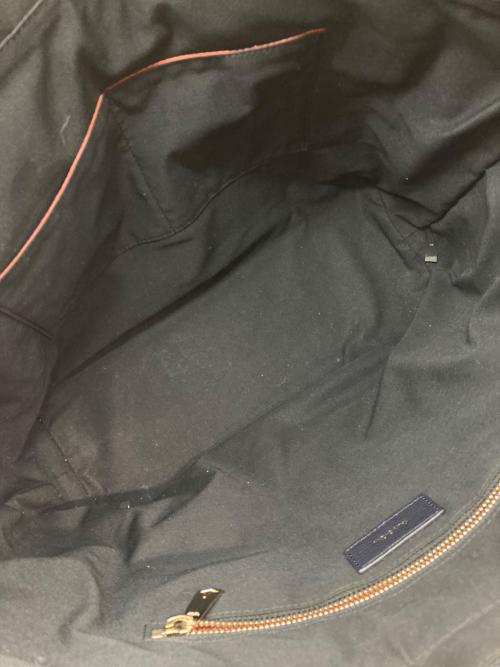 PAUL SMITH（ポールスミス）PAUL SMITH (ポールスミス) シグネチャージップストライプトートバッグ ネイビーの古着・服飾アイテム