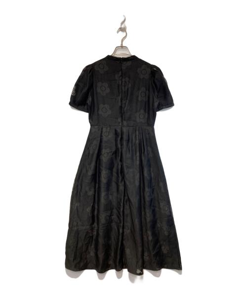 MARY QUANT（マリークヮント）MARY QUANT (マリークヮント) 総柄デイジーシアー ワンピース ブラック サイズ:Mの古着・服飾アイテム