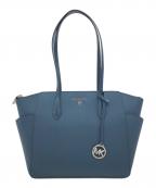 MICHAEL KORSマイケルコース）の古着「Marilyn Medium Top Zip Tote」｜ネイビー