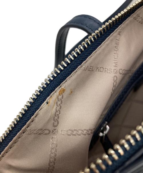 MICHAEL KORS（マイケルコース）MICHAEL KORS (マイケルコース) Marilyn Medium Top Zip Tote ネイビーの古着・服飾アイテム