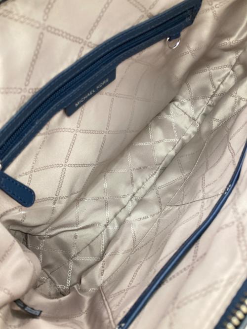 MICHAEL KORS（マイケルコース）MICHAEL KORS (マイケルコース) Marilyn Medium Top Zip Tote ネイビーの古着・服飾アイテム