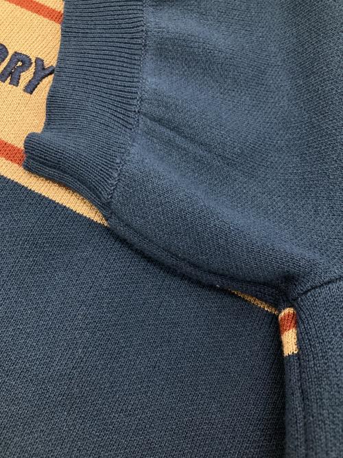 MARY QUANT（マリークヮント）MARY QUANT (マリークヮント) レトロロゴラインプルオーバー ネイビー サイズ:Mの古着・服飾アイテム