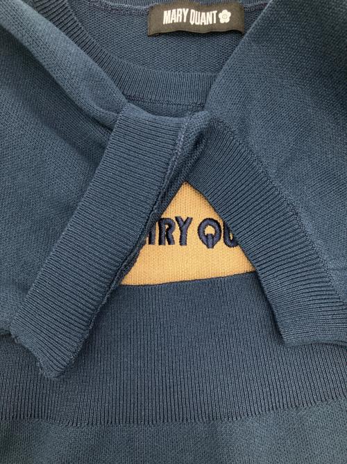 MARY QUANT（マリークヮント）MARY QUANT (マリークヮント) レトロロゴラインプルオーバー ネイビー サイズ:Mの古着・服飾アイテム