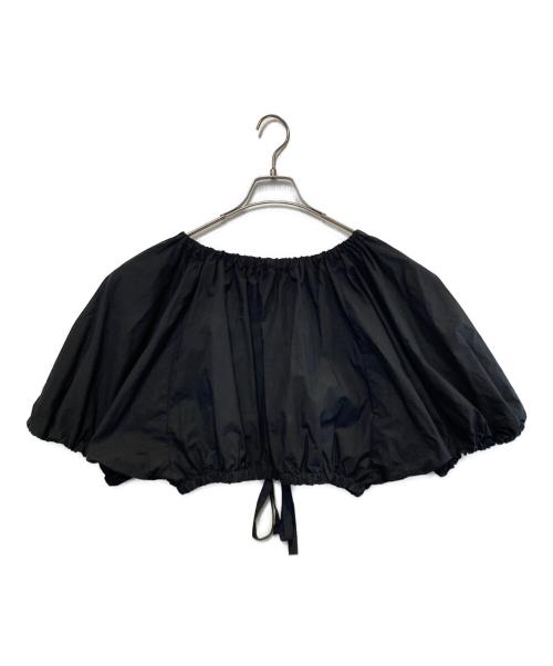 Curensology（カレンソロジー）Curensology (カレンソロジー) コットンギャザーボレロブラウス ブラック サイズ:Freeの古着・服飾アイテム