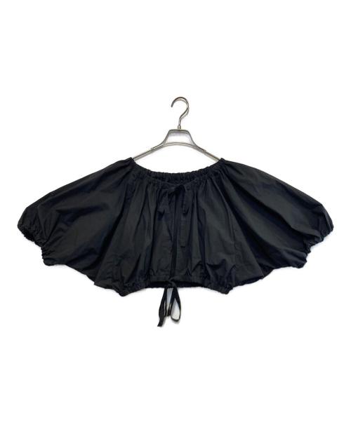 Curensology（カレンソロジー）Curensology (カレンソロジー) コットンギャザーボレロブラウス ブラック サイズ:Freeの古着・服飾アイテム