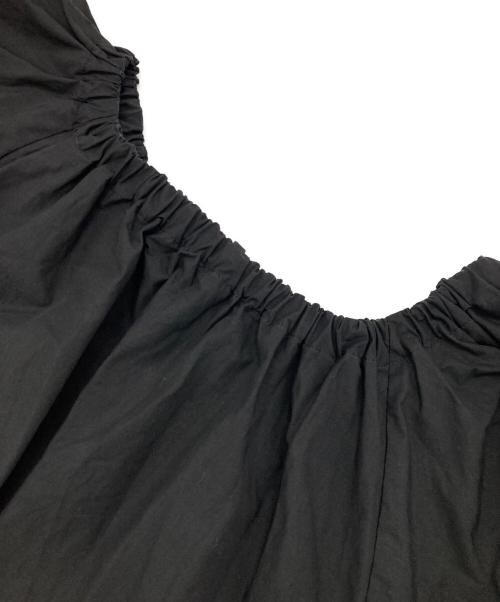 Curensology（カレンソロジー）Curensology (カレンソロジー) コットンギャザーボレロブラウス ブラック サイズ:Freeの古着・服飾アイテム