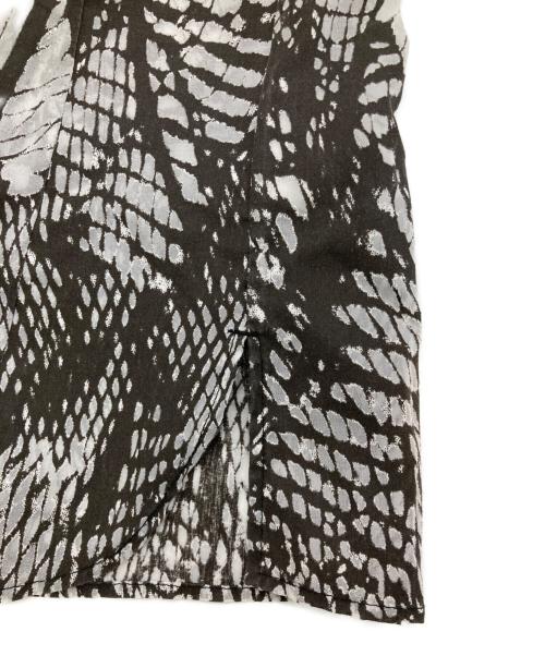 MM6 Maison Margiela（エムエムシックスメゾンマルジェラ）MM6 Maison Margiela (エムエムシックスメゾンマルジェラ) ノースリーブシアーシャツブラウス チャコールグレー サイズ:42の古着・服飾アイテム