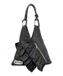 OUTDOOR×Risley（アウトドア×リズレー）の古着「Triangle mini bag with frills」｜ブラック