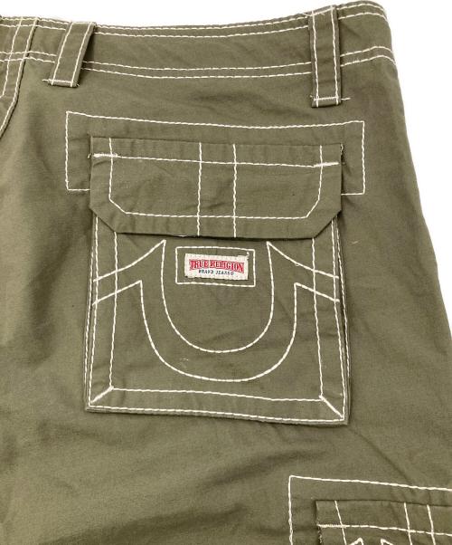 TRUE RELIGION（トゥルー レリジョン）TRUE RELIGION (トゥルー レリジョン) CARGO PANTS BIG T オリーブ サイズ:34の古着・服飾アイテム