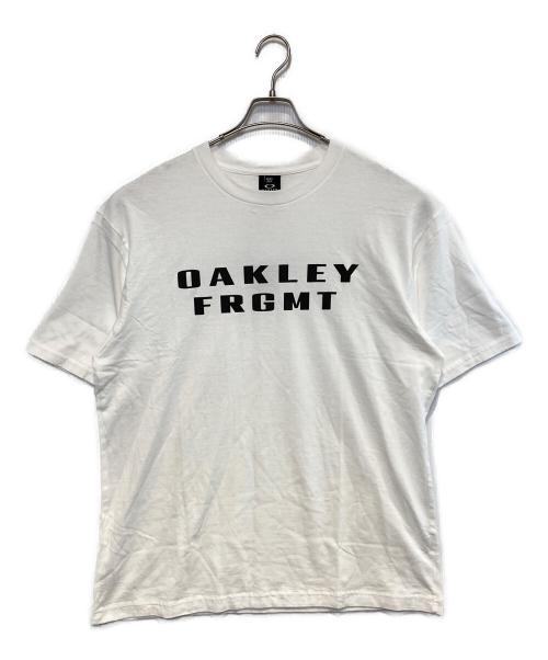 OAKLEY（オークリー）OAKLEY (オークリー) FRAGMENT DESIGN (フラグメントデザイン) プリントカットソー ホワイト サイズ:XLの古着・服飾アイテム