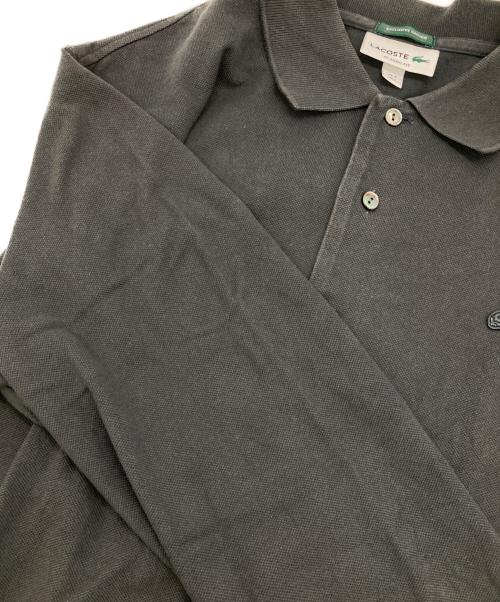 LACOSTE（ラコステ）LACOSTE (ラコステ) フルオープンL/Sポロシャツ チャコールグレー サイズ:Lの古着・服飾アイテム