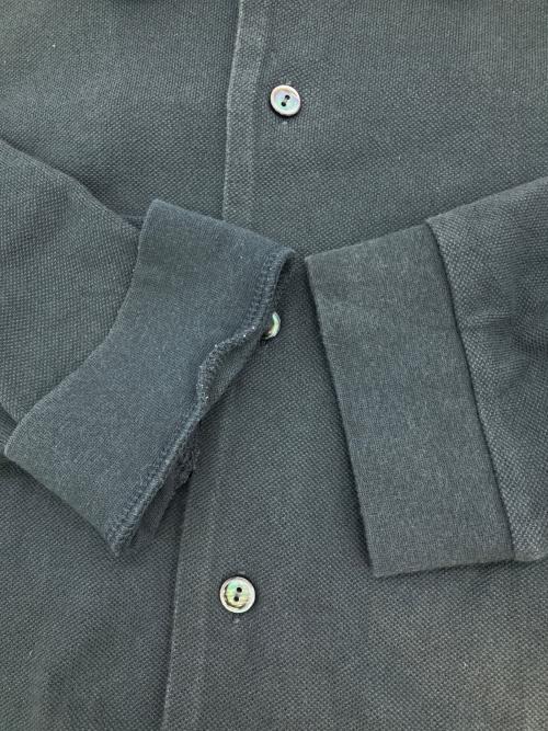 LACOSTE（ラコステ）LACOSTE (ラコステ) フルオープンL/Sポロシャツ チャコールグレー サイズ:Lの古着・服飾アイテム