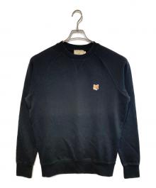 maison kitsune（アシッドメゾンキツネ）の古着「FOX HEAD PATCH CLASSIC SWEATSHIRT」｜ブラック
