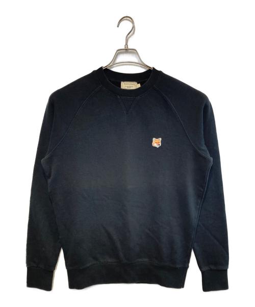 maison kitsune（アシッドメゾンキツネ）maison kitsune (アシッドメゾンキツネ) FOX HEAD PATCH CLASSIC SWEATSHIRT ブラック サイズ:Sの古着・服飾アイテム