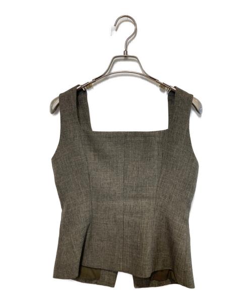 Snidel（スナイデル）Snidel (スナイデル) ジレトップス ブラウン サイズ:Freeの古着・服飾アイテム