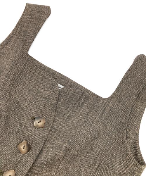 Snidel（スナイデル）Snidel (スナイデル) ジレトップス ブラウン サイズ:Freeの古着・服飾アイテム