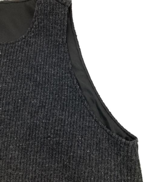 Louren（ローレン）Louren (ローレン) ドッキングノースリーブワンピース グレー×ブラック サイズ:Freeの古着・服飾アイテム
