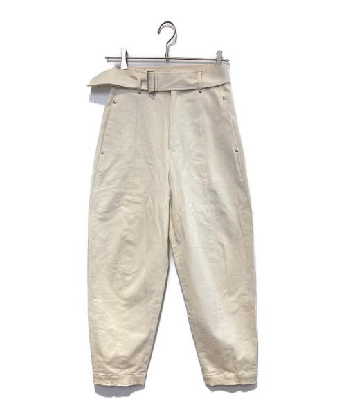 Louren（ローレン）Louren (ローレン) センターシームバレルレッグパンツ アイボリー サイズ:Sの古着・服飾アイテム