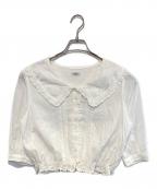the Barnnetザ バーネット）の古着「White Cottage Ruffle Blouse」｜ホワイト