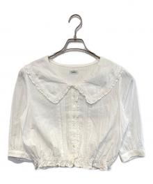 the Barnnet（ザ バーネット）の古着「White Cottage Ruffle Blouse」｜ホワイト