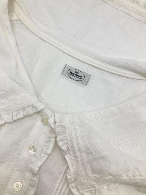 the Barnnet（ザ バーネット）the Barnnet (ザ バーネット) White Cottage Ruffle Blouse ホワイト サイズ:Fの古着・服飾アイテム