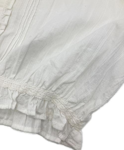 the Barnnet（ザ バーネット）the Barnnet (ザ バーネット) White Cottage Ruffle Blouse ホワイト サイズ:Fの古着・服飾アイテム