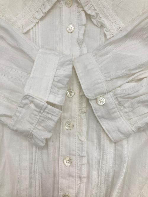 the Barnnet（ザ バーネット）the Barnnet (ザ バーネット) White Cottage Ruffle Blouse ホワイト サイズ:Fの古着・服飾アイテム
