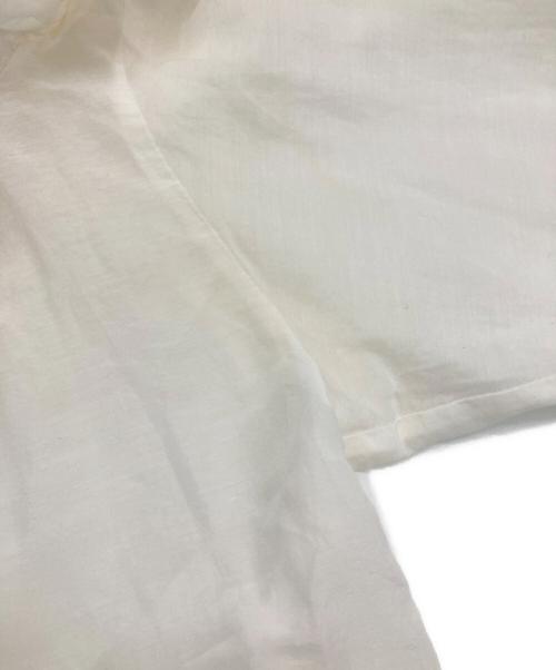 Spick and Span（スピック＆スパン）Spick and Span (スピック＆スパン) コットンシルクフリルブラウス ホワイト サイズ:Freeの古着・服飾アイテム