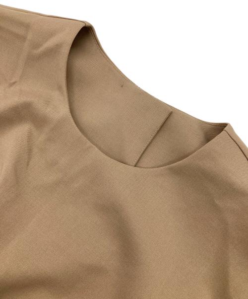 Noble（ノーブル）Noble (ノーブル) エステルツイルショートレングスブラウス ブラウン サイズ:Freeの古着・服飾アイテム