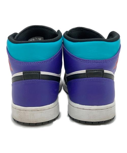 NIKE（ナイキ）NIKE (ナイキ) AIR JORDAN 1 MID パープル×ホワイト サイズ:US9の古着・服飾アイテム