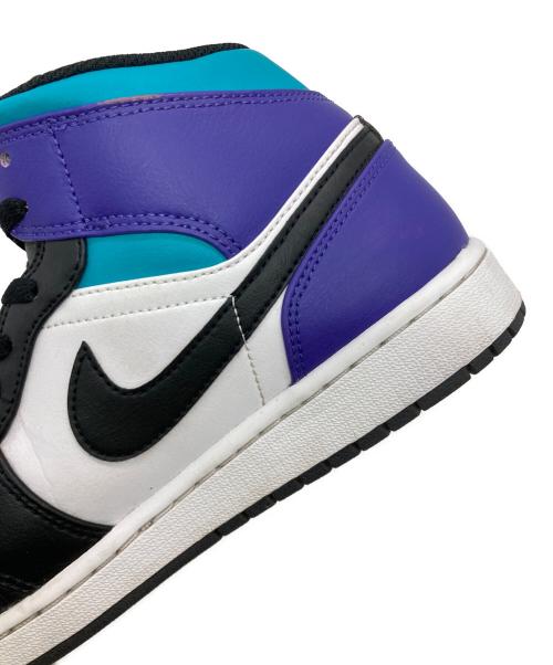 NIKE（ナイキ）NIKE (ナイキ) AIR JORDAN 1 MID パープル×ホワイト サイズ:US9の古着・服飾アイテム